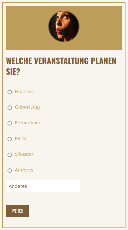 Welche Veranstaltung planen Sie?